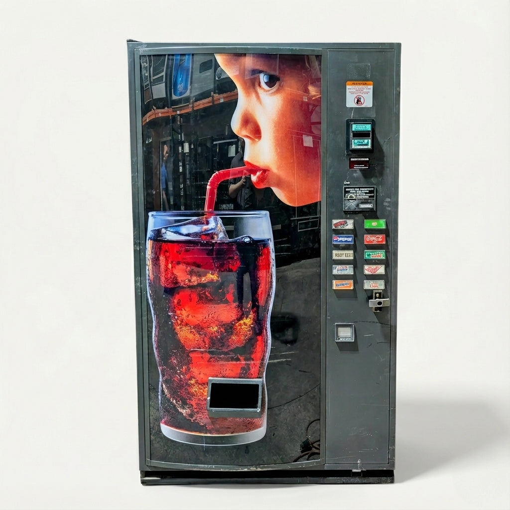 Used USI 3037-10B (CD10) Soda Vending Machine – 10 Selections, 24V, $1 Bill Acceptor
